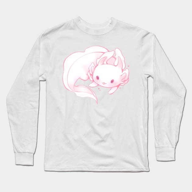 axolotl Long Sleeve T-Shirt by Ghostly Fail